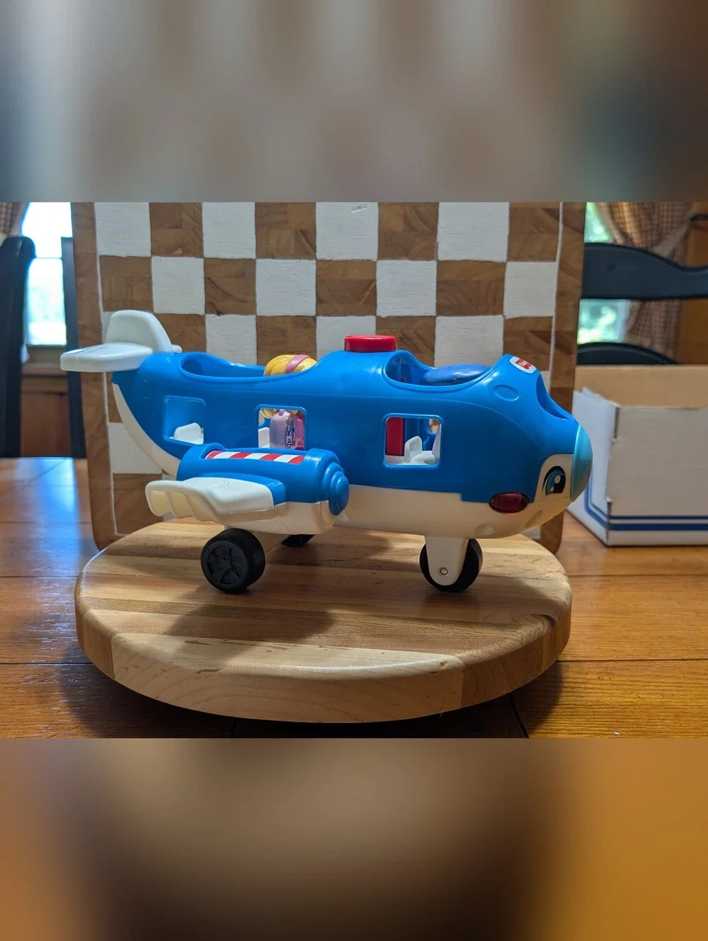 2016 Fisher Price Little People Airplane Plane Jet Blue Lights & Sounds Not Work